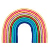 10 Strands 10 Colors Flat Round Handmade Polymer Clay Beads CLAY-SZ0002-04B-1