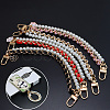 2Pcs 2 Colors Alloy Flower Phone Hand Strap Chains AJEW-SC0004-10B-7