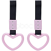 2Pcs ABS Plastic Heart Rear Bumper Warning Handle Ring HJEW-SP0001-49A-1