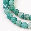 Natural Weathered Agate Beads Strands G-G589-8mm-08-5