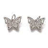 Brass Micro Pave Clear Cubic Zirconia Charms LS-ZIRC-B002-47P-1