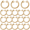 20Pcs Brass Huggie Hoop Earrings for Women EJEW-SC0001-62B-1