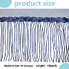 Polyester Tassel Lace Ribbon OCOR-WH0070-175D-2