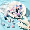 50Pcs 5 Colors Imitation Pearl Acrylic Beads OACR-FS0001-04-5