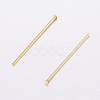 Brass Flat Head Pins KK-E725-02G-2