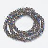 Electroplate Glass Beads Strands EGLA-A034-T4mm-I10-2