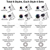 24 Sets 6 Style Plastic Doll Eyes DOLL-PH0001-24-2