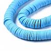 Flat Round Handmade Polymer Clay Beads CLAY-R067-12mm-36-3