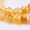 Two Tone Natural White Jade Bead Strands G-R165-8mm-M1-3