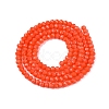Opaque Solid Color Imitation Jade Glass Beads Strands EGLA-A044-P2mm-D21-2