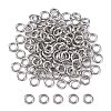 Tarnish Resistant 304 Stainless Steel Open Jump Rings X-STAS-Q186-02-5x1mm-1
