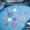 24Pcs 6 Style Ion Plating(IP) 201 & 304 Stainless Steel Filigree Pendants STAS-UN0042-06-2