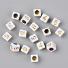 PVD Vacuum Plating Acrylic Beads LS-PACR-T010-004G-1