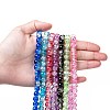 Baking Paint Crackle Glass Bead Strands CCG-S001-8mm-M-5