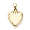 Brass Locket Pendants X-KK-P199-12G-2