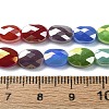 Electroplate Glass Beads Strands X-EGLA-C004-06-4