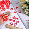 60Pcs 2 Style Silicone Pendant SIL-GF0001-42B-3
