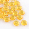 Flower Transparent Glass Beads X-GLAA-R160-M-2