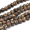 Tibetan Style 3-Eye dZi Beads Strands G-P229-A-03-8mm-3
