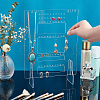Rectangle Acrylic Jewelry Display Stands EDIS-WH0021-38-3