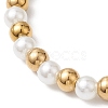 Glass Pearl Stretch Bracelets BJEW-JB10943-5