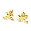 Cute Little Animal Theme 304 Stainless Steel Stud Earrings EJEW-B041-02H-G-1