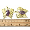 Natural Amethyst Pendants G-M288-01G-14-3
