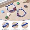 Adjustable Braided Nylon Cord Macrame Pouch Bracelet Making AJEW-SW00013-09-3