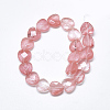 Cherry Quartz Glass Beads Strands X-G-S357-E01-14-2