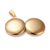 Ion Plating(IP) 316 Stainless Steel Locket Pendants X-STAS-K197-07G-3