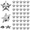 SUPERFINDINGS 24Pcs Alloy Star Lapel Pin Brooches JEWB-FH0001-37B-1