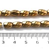 Electroplated Synthetic Non-magnetic Hematite Beads Strands G-P545-G02-02F-4