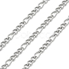 304 Stainless Steel Figaro Chains CHS-G050-04P-1