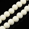 Spray Painted Natural Wood Beads Strands WOOD-S053-56G-1