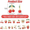 28Pcs 14 Styles Zinc Alloy Rhinestone Fruit Pendants FIND-CJ0004-95-2
