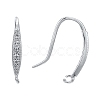 Anti-Tarnish Rhodium Plated 925 Sterling Silver Earring Hooks LS-STER-K168-096P-6