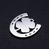 Non-Tarnish 201 Stainless Steel Pendants STAS-Q201-JN297-1-2
