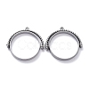 Alloy Open Back Bezel Pendants PALLOY-Z003-12B-1