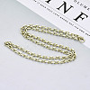 Brass Cable Chains Necklace Making MAK-N034-004B-14KC-4