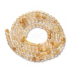 Natural Gold Rutilated Quartz Beads Strands G-B090-A30-03-3