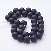 Natural Black Agate Beads Strands G-D543-12mm-3