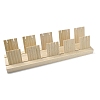2-Slot Wooden Earring Display Card Stands EDIS-R027-01B-02-4