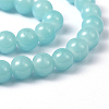 Imitation Jade Glass Beads Strands DGLA-S076-8mm-19-4