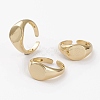 Brass Cuff Rings X-RJEW-C101-03G-1