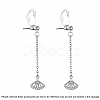 Brass Clip-on Earring Findings X-KK-Q115-S-NF-5