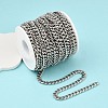 Tarnish Resistant Men's Jewelry Making 201 Stainless Steel Curb Chains CHS-A003B-1.5mm-2