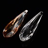 Faceted Teardrop Glass Pendants GLAA-O008-E-1