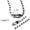 Tarnish Resistant Stainless Steel Ball Chain Connectors STAS-L018C-P-2