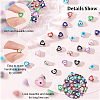 80Pcs 8 Colors CCB Plastic Beads FIND-DC0001-40-4