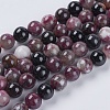 Natural Tourmaline Beads Strands G-G446-8mm-03-1